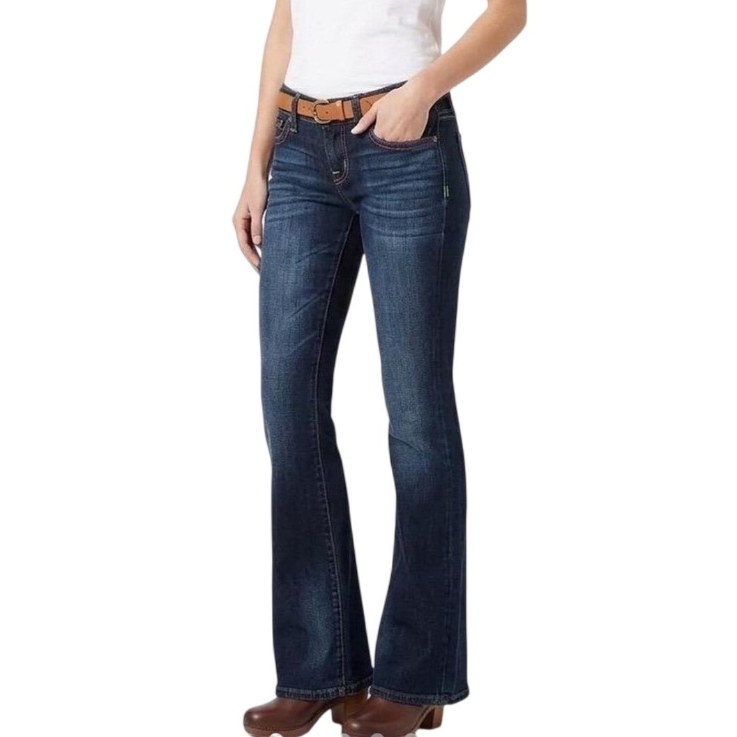 Lucky Brand Sofia Bootcut Jeans Womens 4/27 Blue Excellent Dark Wash Mid Rise